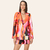 Blazer Morena Rosa Com Bolso Preto