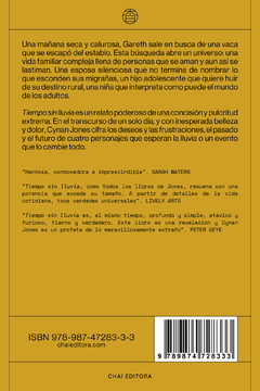 TIEMPO SIN LLUVIA - Cynan Jones - CHAI Editora - comprar online