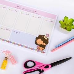 Planner de Mesa Semanal Volta as aulas