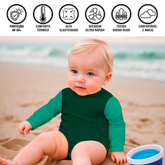 Body Infantil Maiô Bebê Proteção Solar Uv Verão Piscina - loja online