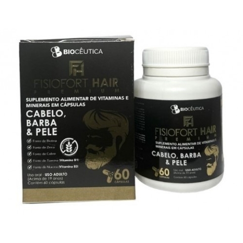 Suplementos de Vitaminas Cabelo, Pele e Barba - 60 caps