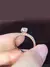 1 pieza Anillo de decoración de zirconia cúbica glamurosa para mujer, para regalo de compromiso, joyería de cobre