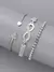 1 pieza de moda & simple serpiente en forma de anillo de diamantes de imitación , tamaño ajustable para fiesta , fecha , regalo con uso diario - comprar en línea