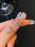 1 pieza de moda & simple serpiente en forma de anillo de diamantes de imitación , tamaño ajustable para fiesta , fecha , regalo con uso diario en internet