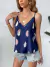 Top de tirantes con estampado de pluma en internet