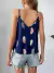 Top de tirantes con estampado de pluma - comprar en línea