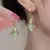 1 Par De Pendientes Elegantes De Piedra De Gato Y Lágrima Angelical Adecuados Para Usar Diariamente Por Mujeres - Mourie's store