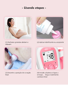MONITOR DE FREQUENCIA CARDIACA PROFISSIONAL PARA GESTANTES-DOPPLER FETAL