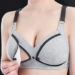 Sutiã para amamentação, maternidade feminina sem fio, roupa íntima para amamentação