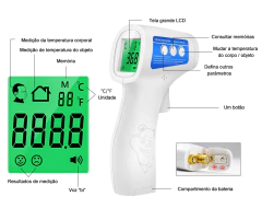 Imagem do Termômetro digital infantil, infravermelho temperatura corporal