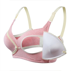 Sutiã para amamentação, maternidade feminina sem fio, roupa íntima para amamentação