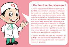 MONITOR DE FREQUENCIA CARDIACA PROFISSIONAL PARA GESTANTES-DOPPLER FETAL