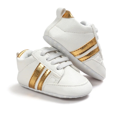 Sapatos de bebê recém-nascido meninos sapatilha meninas dois primeiros passos 0-18 meses