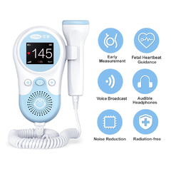MONITOR DE FREQUENCIA CARDIACA PROFISSIONAL PARA GESTANTES-DOPPLER FETAL