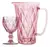 Jarra e Taça Diamond Rosa 7 Peças - comprar online
