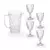 Jarra e Taça Vitral 7 Peças