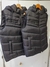 Chalecos puffer negro - Avellana