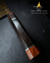 Cuchillo de acero de damasco de bronce rojo - OPE