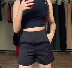 SHORT ALFAIATARIA - PRETO