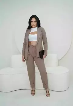 CONJUNTO ALFAIATARIA - NUDE