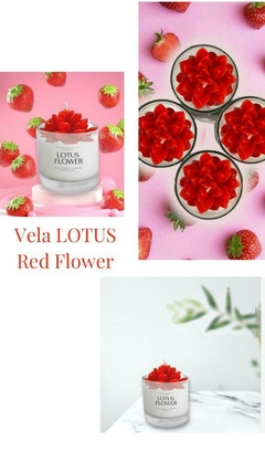 VELA LOTUS RED FLOWERS - ID+deco