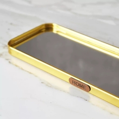 BANDEJA ESPEJO Y ALUMINIO GOLD RECTANGULAR GR. en internet