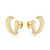Brinco Ear Hook formato V Veronica - Mazzuli Acessorios