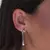 Brinco Ear Jacket gota fio orgânico Luna na internet
