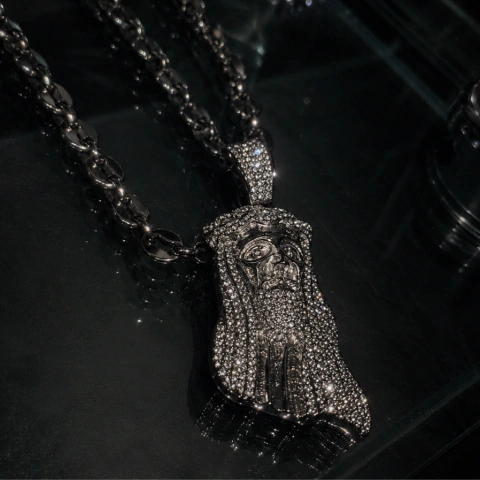 Set "Jesus Piece" Corrente e Pingente