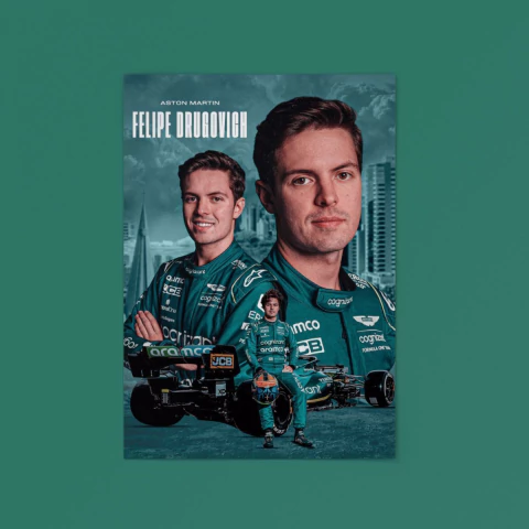 Arte Digital Felipe Drugovich - Aston Martin