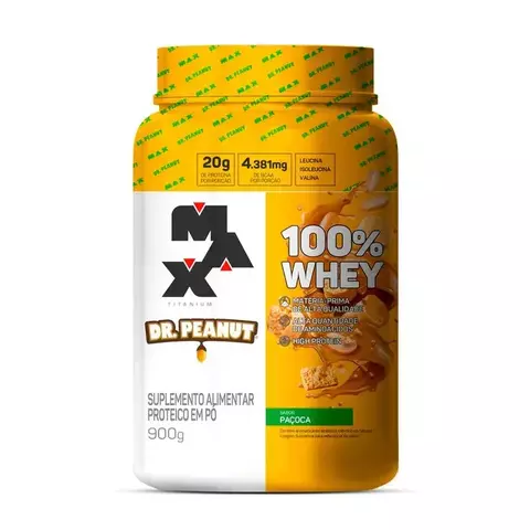 100% WHEY PAÇOCA DR. PEANUT - MAX TITANIUM