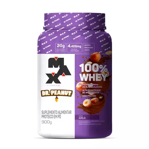 100% WHEY AVELÃ DR. PEANUT - MAX TITANIUM