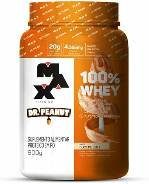 100% WHEY DOCE DE LEITE DR. PEANUT - MAX TITANIUM