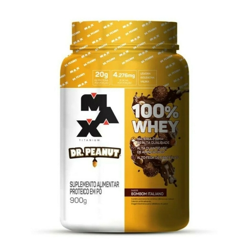 100% WHEY BOMBOM ITALIANO DR. PEANUT - MAX TITANIUM
