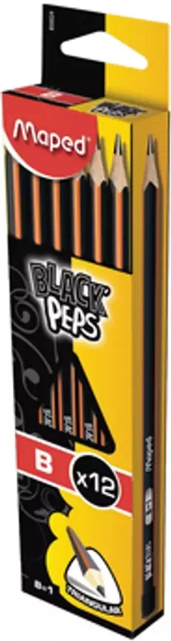 LAPIZ NEGRO MAPED BLACK PEPS -B-X UN