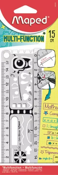 REGLA MAPED MULTIFUNCION GEONOTES 15CM