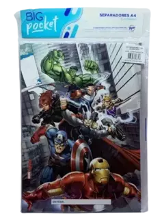 SEPARADORES PPR A4 AVENGERS