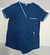 Ambo Liso Azul marino/Celeste