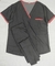 Ambo Liso Negro/Rojo coral