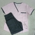 Ambo Liso Flex Rosa/Gris topo - comprar online