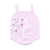 Romper Bordado Jardim Rosa Bebê