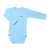Body Manga Longa de Algodão Pima Azul - comprar online