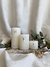 Trio de velas MANTECA