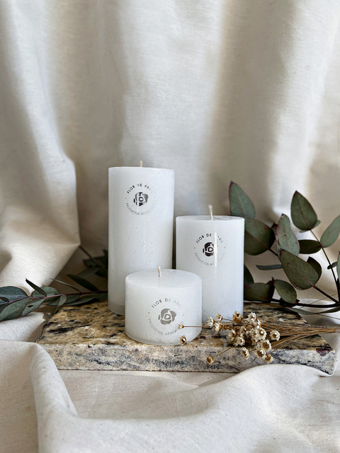Trio de velas BLANCO