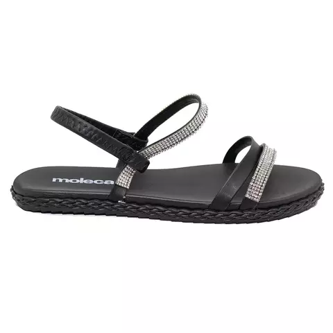 Sandália Feminina Moleca Confortavel preta