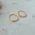 Brinco Duo Retangular Fluir Banhado a Ouro 18k Hipoalergênico