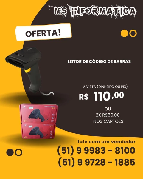 LEITOR DE CÓDIGO DE BARRAS