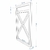 ￼Suporte para prateleira Medidas 37 cm de altura, 23 cm de largura tubo 15x15 - comprar online
