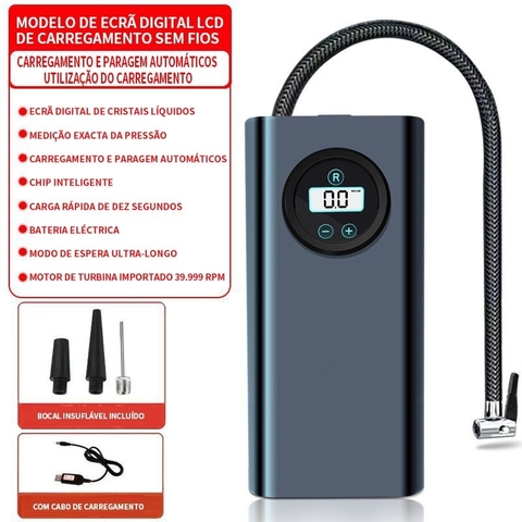 ￼Bomba inflável portátil Inflador sem fio bomba de ar de bicicleta, motocicleta, carro, iate, barco