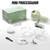 ￼Mini Processador De Alimentos Elétrico Usb Power Verde 250ml - comprar online
